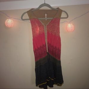 A multi-colored tank top